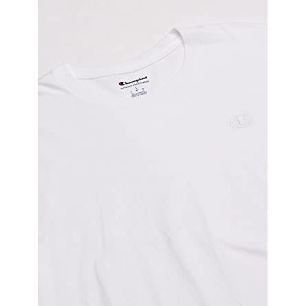 Camiseta Champion Ath Basic c Emb Logo Tst Off White