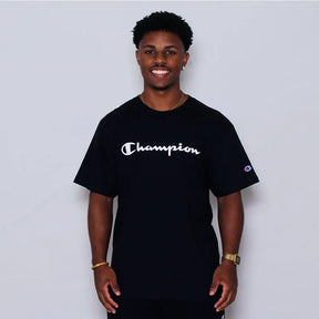 Camiseta Champion Lev Mc Script One Color Black